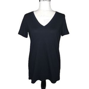 PINK Victoria Secret Black T Shirt Relaxed Fit SM